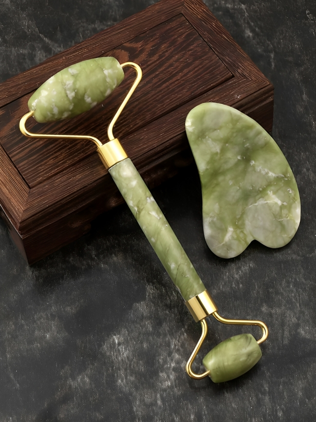 Marble Jade Roller | For Facial Massage & Skin Firming