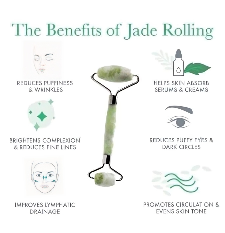 Marble Jade Roller | For Facial Massage & Skin Firming